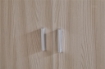 ARMADIO DA ARREDO CON PIEDINI IN LEGNO CON 2 ANTE 190X83X29 CM COLORE OLMO CHIARO