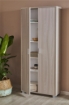 ARMADIO DA ARREDO CON PIEDINI IN LEGNO CON 2 ANTE 190X83X29 CM COLORE OLMO CHIARO
