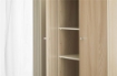 MOBILE DA BAGNO IN LEGNO CON 2 ANTE 182X62X34 CM COLORE OLMO CHIARO