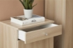 MOBILE SALVASPAZIO IN LEGNO CON 1 ANTA E 1 CASSETTO DIMENSIONI 80X46X34 CM, COLORE OLMO CHIARO