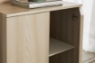 MOBILE DA BAGNO IN LEGNO CON 2 ANTE 80X62X34 CM COLORE OLMO CHIARO