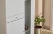 ARMADIO SALVASPAZIO IN LEGNO CON 3 ANTE E 1 CASSETTO 183X77X34CM COLORE BIANCO