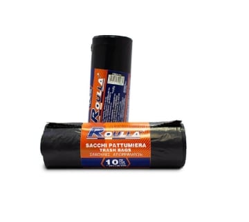 SACCHI PATTUMIERA ROULLA 80X120 CM 500GR - 10PZ NERO