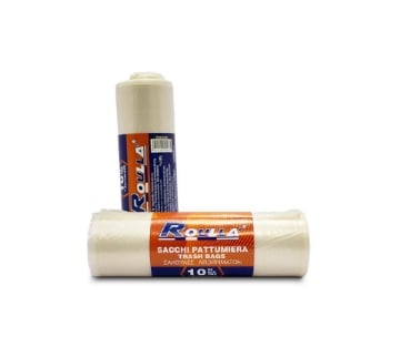 SACCHI PATTUMIERA ROULLA 80X120 CM 500GR - 10PZ AMBRA