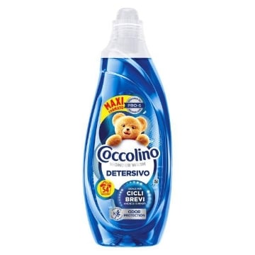 COCCOLINO WONDER WASH DETERSIVO LIQUIDO BUCATO LAVATRICE ODOR PROTECTION CICLI BREVI MAXI FORMATO 54 LAVAGGI 2160ML