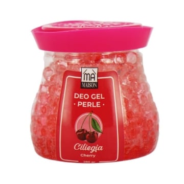 MA MAISON DEODORANTE AMBIENTE IN GEL PERLE 280GR , FRAGRANZA CILIEGIA