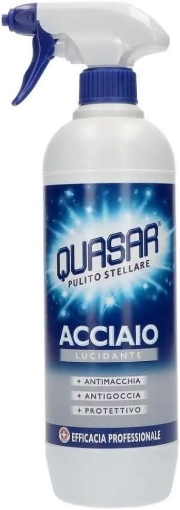 QUASAR SPPRAY ACCIAIO LUCIDANTE 580 ML ANTIMACCHIA ANTIGOCCIA PROTETTIVO 