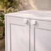 ARMADIO BASSO 2 ANTE GRIGIO OMNIMODUS SIMPLEX – MOBILE CONTENITORE COMPATTO PER LAVANDERIA, GARAGE E BALCONE