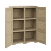 ARMADIO 3 MODULI TALPA 79X43X125 CM CON ANTA TRAFORATA – MOBILE VERTICALE CONTENITORE PER ZONA LIVING E INGRESSO