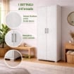 ARMADI DA ARREDO CON 2 ANTE DIMENSIONI 199X71X41 CM COLORE OSSIDO BIANCO