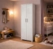 ARMADI DA ARREDO CON 2 ANTE DIMENSIONI 199X71X41 CM COLORE OSSIDO BIANCO