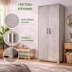 ARMADI DA ARREDO CON 2 ANTE DIMENSIONI 199X71X41 CM COLORE CEMENTO