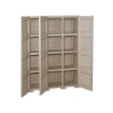 ARMADIO 3 ANTE TALPA 118X43X164 CM CON PUNTALI E ANTE EFFETTO LEGNO – MOBILE ALTO CONTENITORE PER ORGANIZZAZIONE CASA