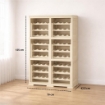 SCAFFALE PORTABOTTIGLIE PER 72 BOTTIGLIE 79X42,5X125 CM – CANTINETTA MODERNA A VISTA SENZA ANTE, MOBILE VINO MODULARE OMNIMODUS