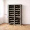 SCAFFALE PORTABOTTIGLIE PER 72 BOTTIGLIE 79X42,5X125 CM – CANTINETTA MODERNA A VISTA SENZA ANTE, MOBILE VINO MODULARE OMNIMODUS