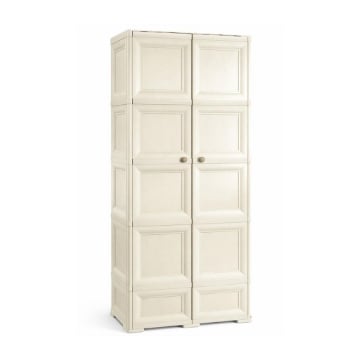 ARMADIO 5 MODULI ANGORA 79X43X203 CM – MOBILE ALTO ORGANIZZAZIONE CASA SALVASPAZIO PER ZONA GIORNO E INGRESSO