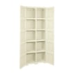 ARMADIO 5 MODULI ANGORA 79X43X203 CM – MOBILE ALTO ORGANIZZAZIONE CASA SALVASPAZIO PER ZONA GIORNO E INGRESSO