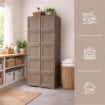 ARMADIO 5 MODULI TALPA 79X43X203 CM – MOBILE ALTO SALVASPAZIO PER ORGANIZZAZIONE CASA E ZONA GIORNO