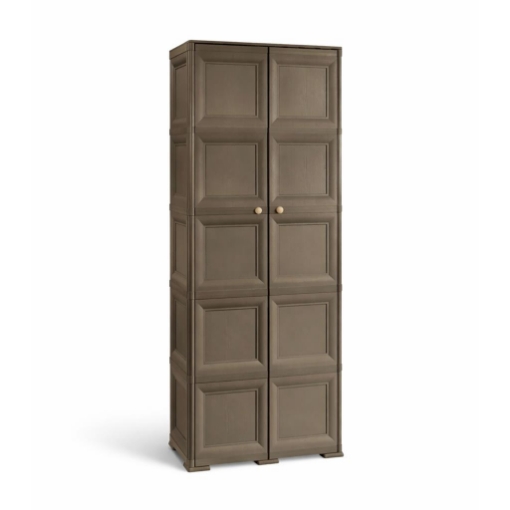 ARMADIO 5 MODULI WENGÉ 79X43X203 CM – MOBILE ALTO CONTENITORE VERTICALE PER ORGANIZZAZIONE CASA E ZONA LIVING