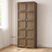ARMADIO 5 MODULI WENGÉ 79X43X203 CM – MOBILE ALTO CONTENITORE VERTICALE PER ORGANIZZAZIONE CASA E ZONA LIVING