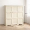 ARMADIO 3 ANTE ANGORA 118X43X125 CM CON PUNTALI – MOBILE ORGANIZZAZIONE CASA DESIGN CLASSICO