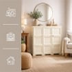 ARMADIO 3 ANTE ANGORA 118X43X125 CM CON PUNTALI – MOBILE ORGANIZZAZIONE CASA DESIGN CLASSICO