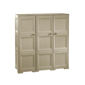 ARMADIO 3 ANTE TALPA 118X43X125 CM CON PUNTALI – MOBILE ALTO ORGANIZZAZIONE CASA PER ZONA GIORNO E INGRESSO