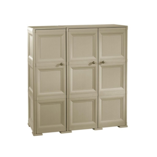 ARMADIO 3 ANTE TALPA 118X43X125 CM CON PUNTALI – MOBILE ALTO ORGANIZZAZIONE CASA PER ZONA GIORNO E INGRESSO