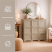 ARMADIO 3 ANTE TALPA 118X43X125 CM CON PUNTALI – MOBILE ALTO ORGANIZZAZIONE CASA PER ZONA GIORNO E INGRESSO