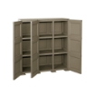 ARMADIO 3 ANTE WENGÉ 118X43X125 CM CON PUNTALI, SOLUZIONE ORGANIZZAZIONE CASA SALVASPAZIO PER ZONA GIORNO E INGRESSO