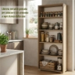LIBRERIA A GIORNO DA ARREDO IN LEGNO CON 5 RIPIANI 182X71X41 CM COLORE NOCE