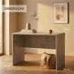 SCRIVANIA RETTANGOLARE MODERNA PER CAMERA DIMENSIONI 76X120X69 CM, COLORE CEMENTO