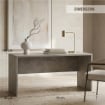 SCRIVANIA RETTANGOLARE MODERNA PER CAMERA DIMENSIONI 76X160X69 CM, COLORE CEMENTO