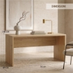 SCRIVANIA RETTANGOLARE MODERNA PER CAMERA DIMENSIONI 76X160X69 CM, COLORE NOCE
