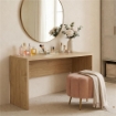 SCRIVANIA RETTANGOLARE MODERNA PER CAMERA DIMENSIONI 76X160X69 CM, COLORE NOCE