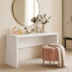 SCRIVANIA RETTANGOLARE MODERNA PER CAMERA DIMENSIONI 76X160X69 CM, COLORE OSSIDO BIANCO