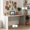 SCRIVANIA RETTANGOLARE MODERNA PER CAMERA DIMENSIONI 76X180X69 CM, COLORE CEMENTO