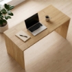 SCRIVANIA RETTANGOLARE MODERNA PER CAMERA DIMENSIONI 76X180X69 CM, COLORE NOCE
