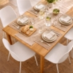 SET 4 SEDIE STOCCARDA IN PLASTICA DI COLORE BIANCO 46 X 54 X H84 CM