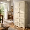 ARMADIO ANGORA 5 MODULI 79X43X203 CM – MOBILE ALTO SALVASPAZIO PER ORGANIZZAZIONE INGRESSO E ZONA GIORNO