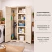 ARMADIO ANGORA 5 MODULI 79X43X203 CM – MOBILE ALTO SALVASPAZIO PER ORGANIZZAZIONE INGRESSO E ZONA GIORNO