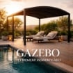 GAZEBO ALLUNGABILE TUCSON 3 X 3/6 MT CON STRUTTURA IN ACCIAIO