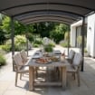 GAZEBO ALLUNGABILE TUCSON 3 X 3/6 MT CON STRUTTURA IN ACCIAIO
