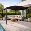 GAZEBO ALLUNGABILE TUCSON 3 X 3/6 MT CON STRUTTURA IN ACCIAIO