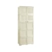ARMADIO 5 MODULI ANGORA 79X43X203 CM CON 6 ANTE CHIUSE E 4 TRAFORATE – MOBILE ALTO ORGANIZZAZIONE CASA PER ZONA GIORNO E VERANDA