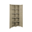 ARMADIO TAUPE 5 MODULI 79X43X203 CM CON 4 ANTE TRAFORATE – MOBILE ALTO ORGANIZZAZIONE CASA PER ZONA GIORNO E INGRESSO
