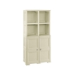 ARMADIO 4 MODULI ANGORA 79X43X164 CM CON 2 VANI CHIUSI E 2 SCAFFALI – MOBILE ALTO ORGANIZZAZIONE CASA PER ZONA GIORNO