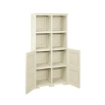 ARMADIO 4 MODULI ANGORA 79X43X164 CM CON 2 VANI CHIUSI E 2 SCAFFALI – MOBILE ALTO ORGANIZZAZIONE CASA PER ZONA GIORNO