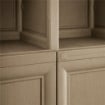 ARMADIO 4 MODULI WENGÉ 79X43X164 CM CON 2 VANI CHIUSI E 2 SCAFFALI – CONTENITORE VERTICALE SALVASPAZIO PER INGRESSO E ZONA LIVING