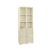 ARMADIO 2 MODULI CHIUSI E 3 MODULI SCAFFALE ANGORA 79X43X203 CM, MOBILE CONTENITORE MULTIUSO ALTO PER SALOTTO, PERGOLATO E BALCONE COPERTO